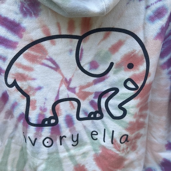 Ivory Ella 🔥 Tie Dye Sweatshirt Hoodie Sz S - Picture 5 of 6